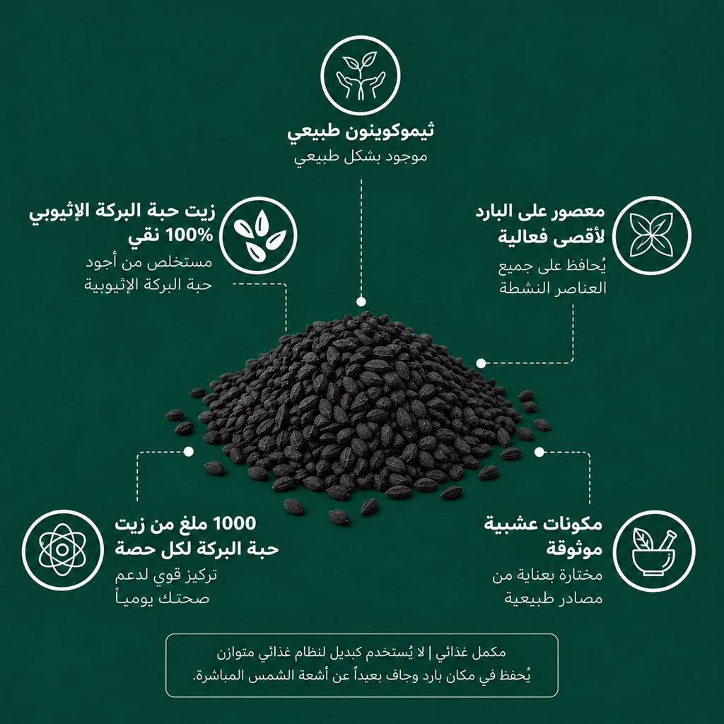 زيت الحبة السوداء النقي